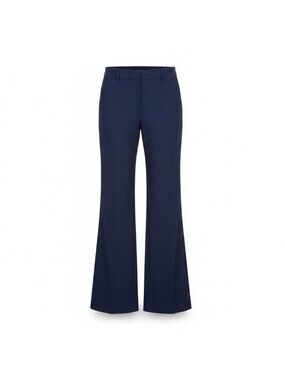 BCBGMaxAzria Womens Navy Flared Dress Pants Size 8
